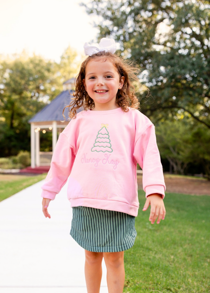 Pink Evergreen Skort Set